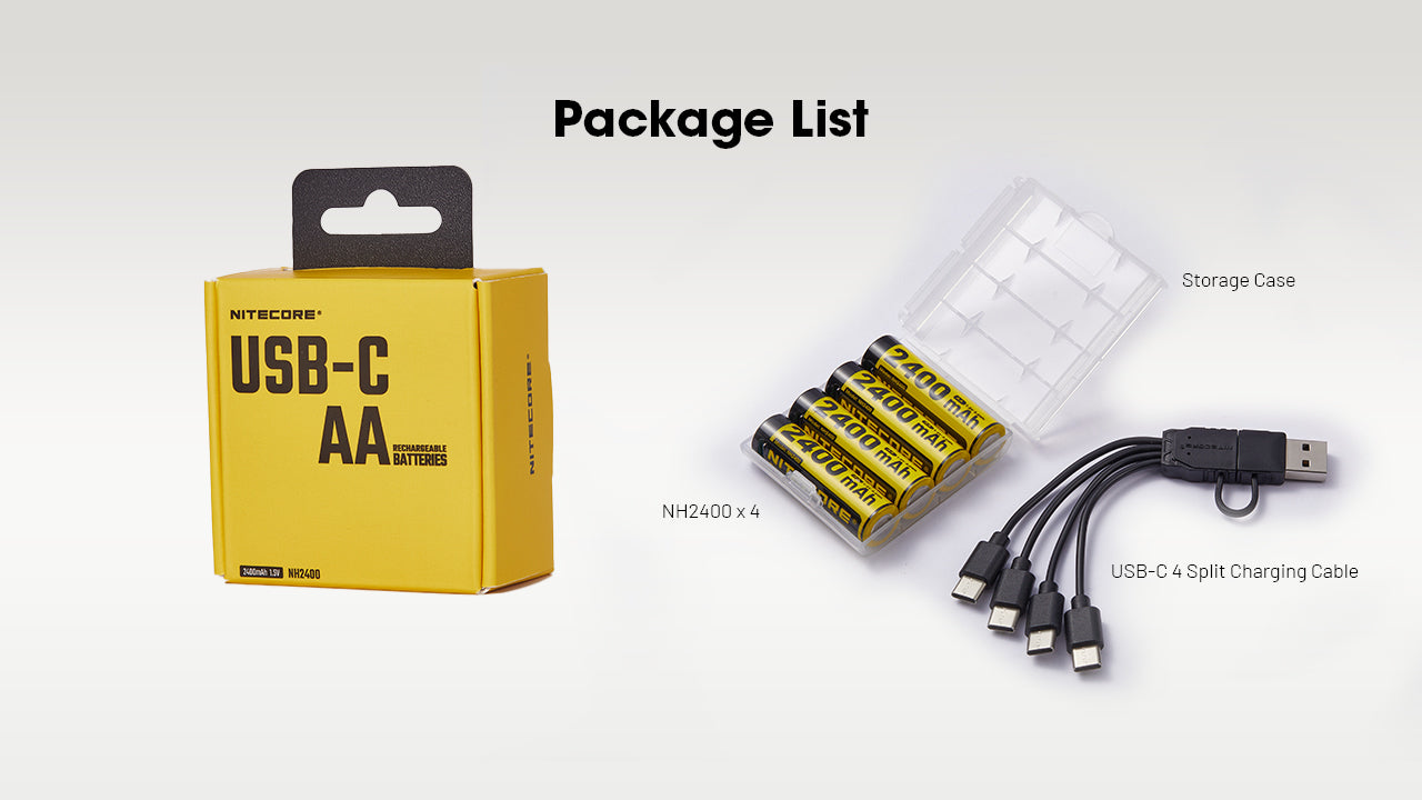 NITECORE NH2400 (AA - 2400mAh - 1.5V) BATTERY PACK