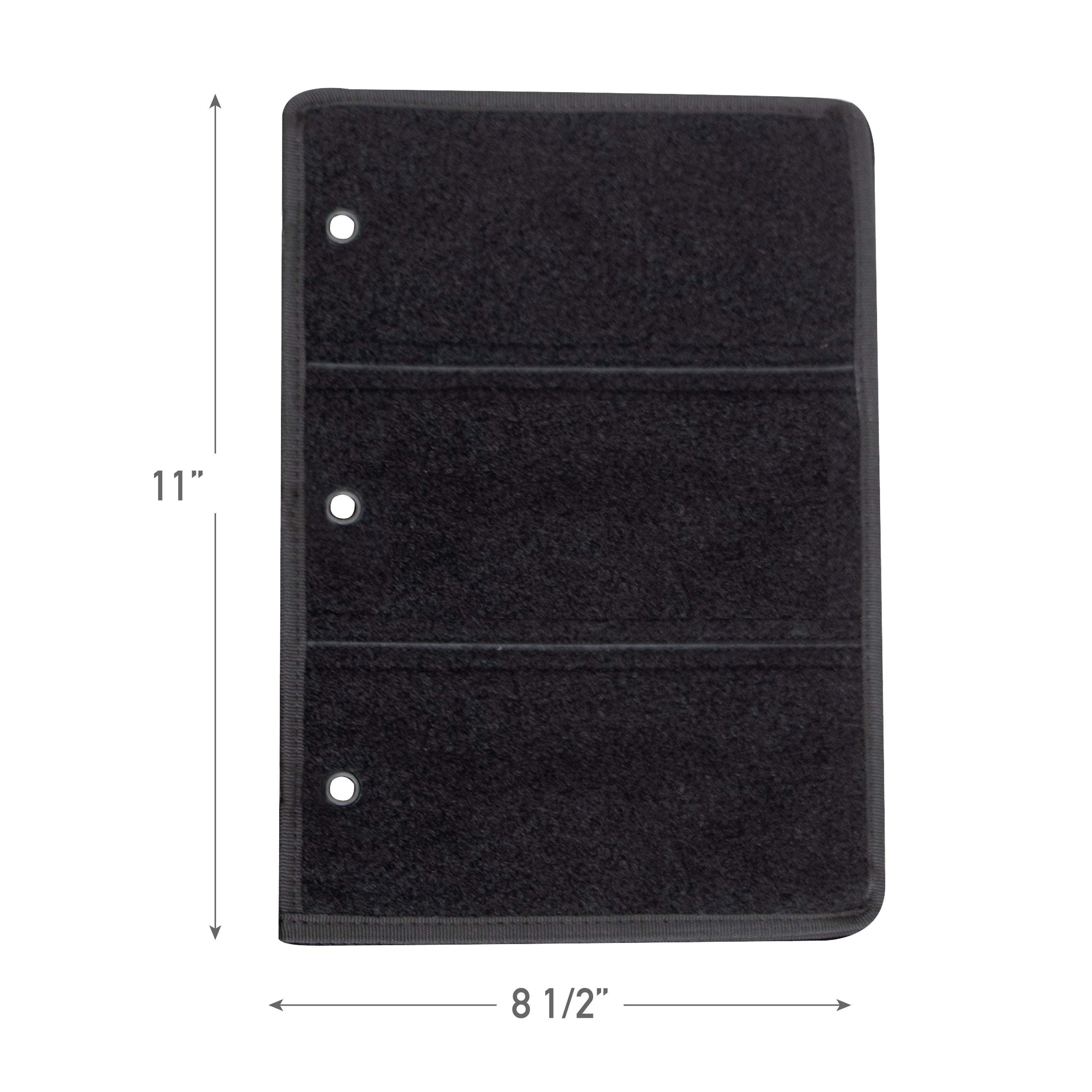 ROTHCO HOOK AND LOOP PATCH BOOK - BLACK