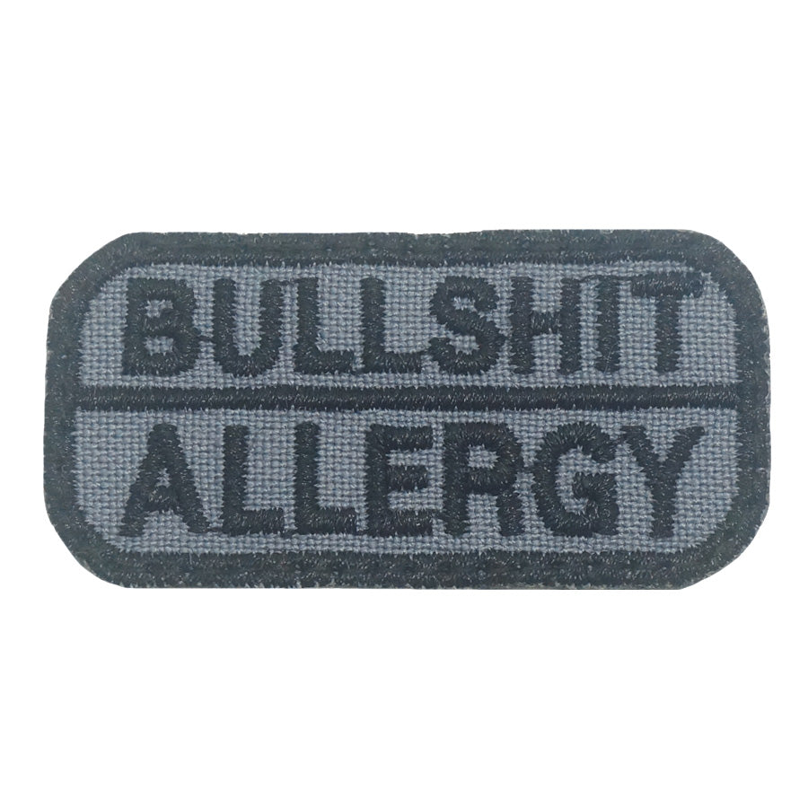BULLSHIT ALLERGY PATCH - GREY