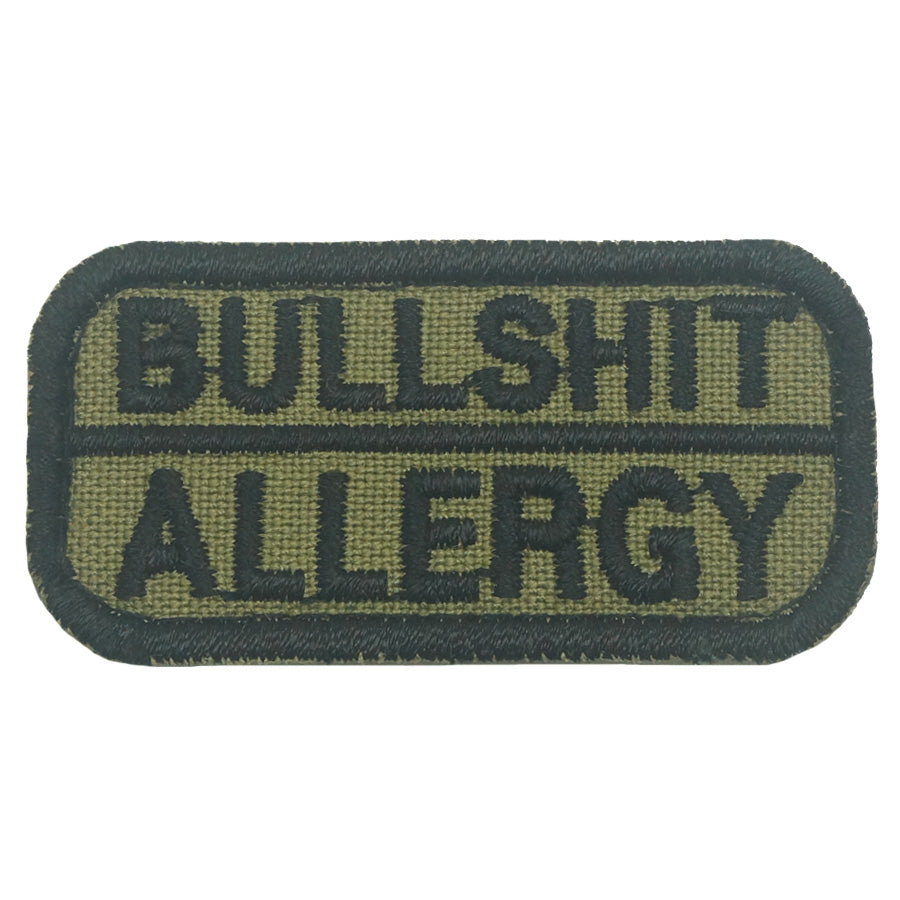 BULLSHIT ALLERGY PATCH - OLIVE GREEN