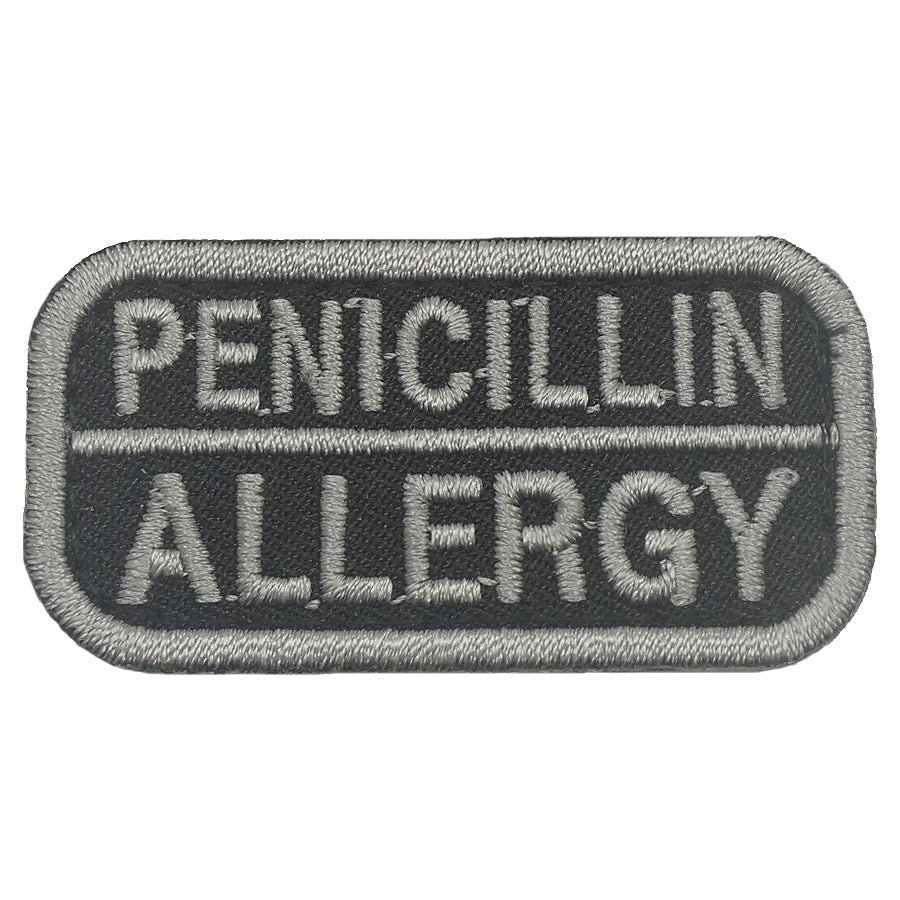 PENICILLIN ALLERGY PATCH - BLACK FOLIAGE