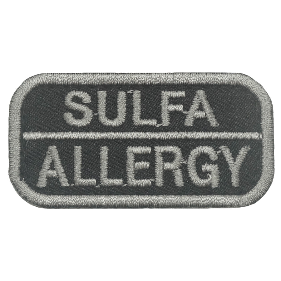 SULFA ALLERGY PATCH - BLACK FOLIAGE