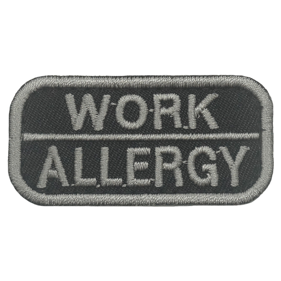 WORK ALLERGY PATCH - BLACK FOLIAGE