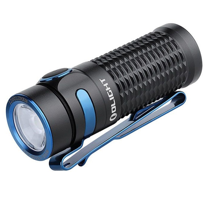 OLIGHT BATON 3 RECHARGEABLE LED FLASHLIGHT - 1200 LUMENS - LUMINUS SST40 - INCLUDES 1 X RCR123A - BLACK