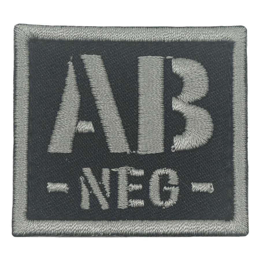 BLOOD TYPE PATCH 2023 - AB NEG - BLACK FOLIAGE