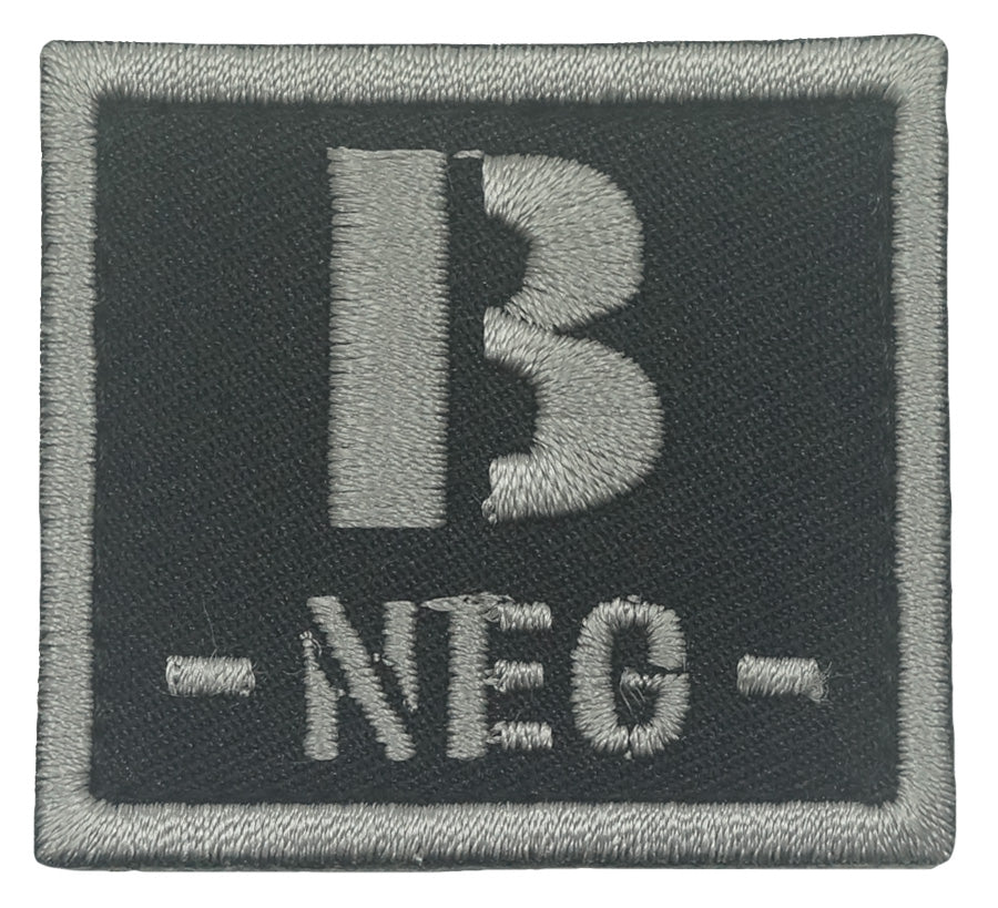 BLOOD TYPE PATCH 2023 - B NEG - BLACK FOLIAGE