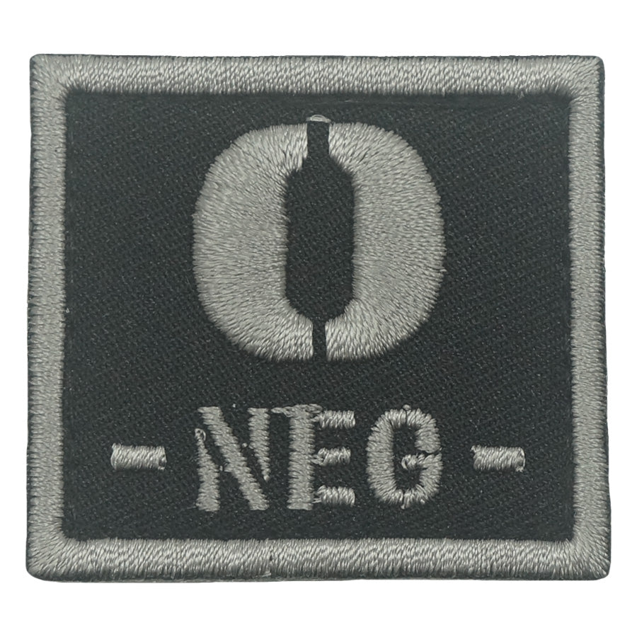 BLOOD TYPE PATCH 2023 - O NEG - BLACK FOLIAGE
