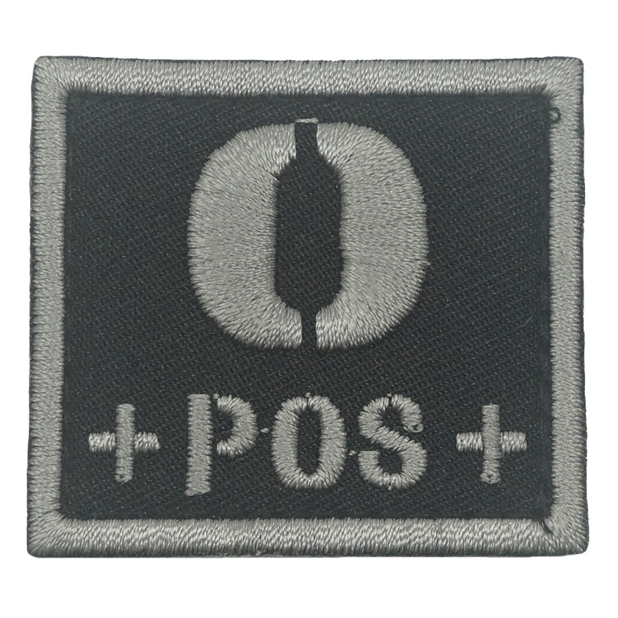 BLOOD TYPE PATCH 2023 - O POS - BLACK FOLIAGE