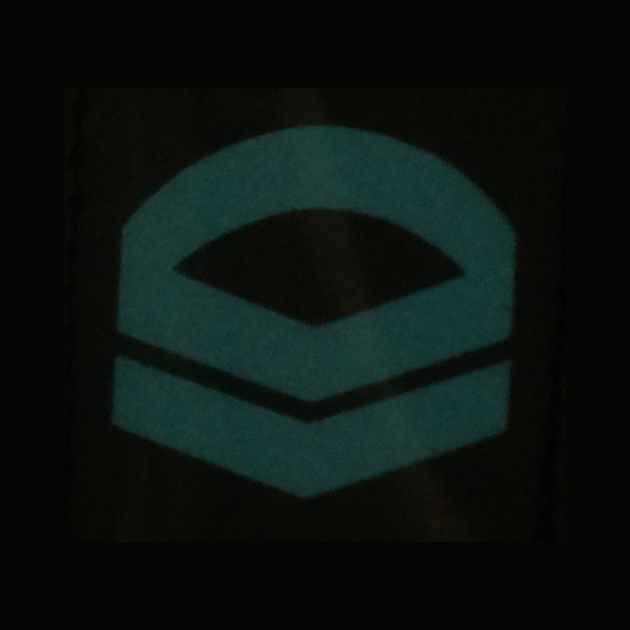 BLUE GLOW IN THE DARK RANK PATCH - CORPORAL