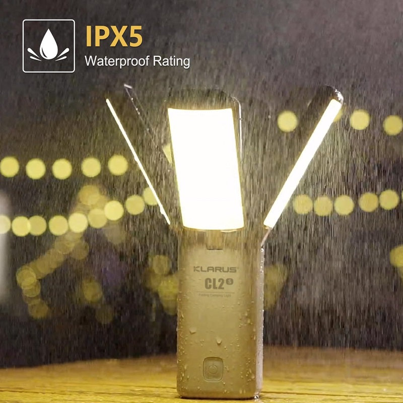 KLARUS CL2S USB-C RECHARGEABLE LED LANTERN - 750 LUMENS - USES BUILT-IN 5400MAH LI-ION BATTERY PACK - IVORY WHITE