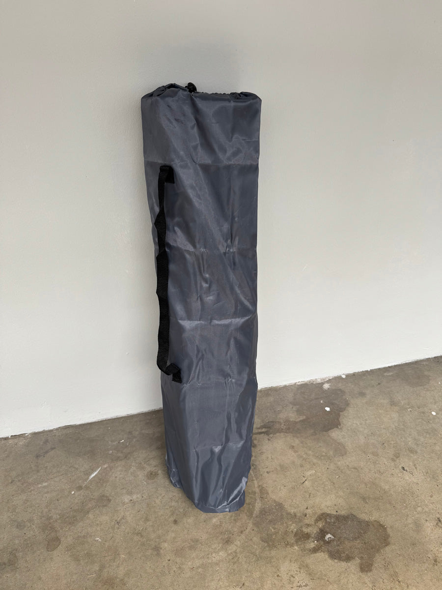 CROSS LEGGED CAMPING SAFARI BED WITH DRAWSTRING CARRYING BAG (GREY)