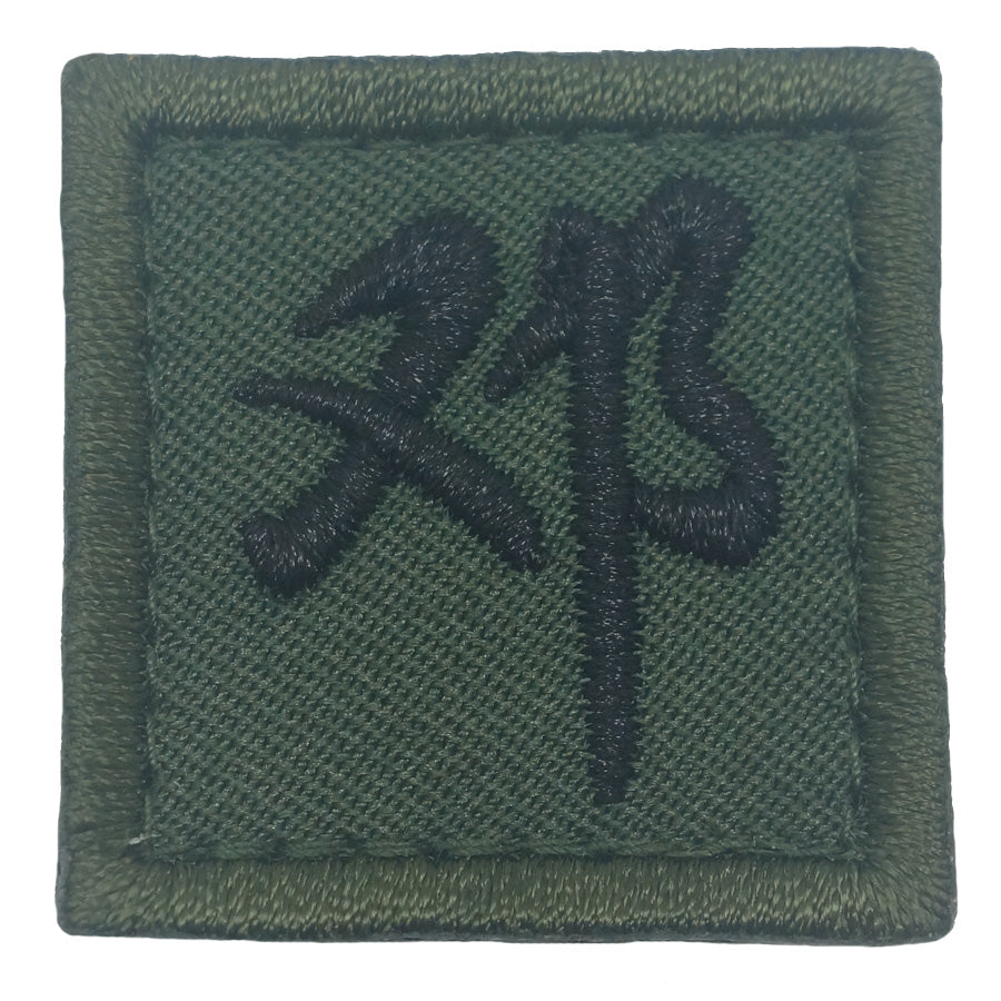 CHINESE SURNAME PATCH - DENG 邓 3CM (OD GREEN)