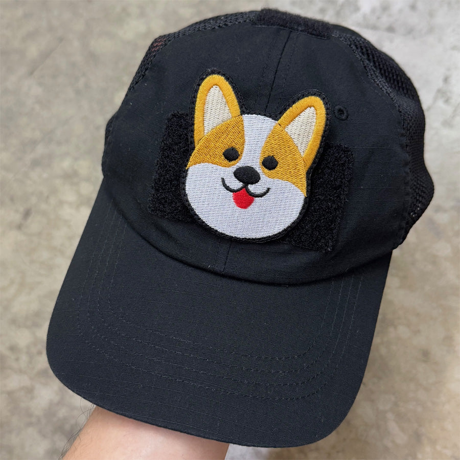 CORGI DOG FACE PATCH - FULL COLOR