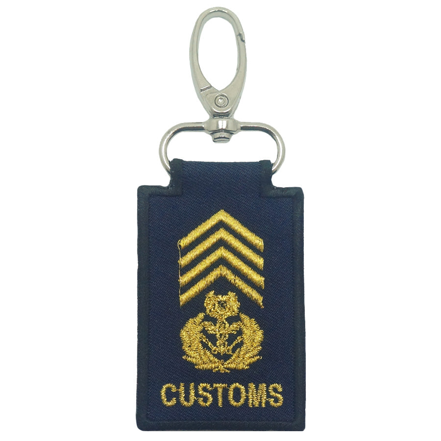 MINI CUSTOMS RANK KEYCHAIN - CHIEF CUSTOMS OFFICER (SPECIAL GRADE I) (CCO (SG1))