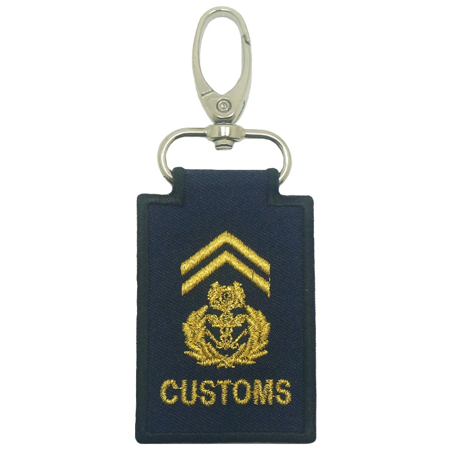 MINI CUSTOMS RANK KEYCHAIN - CHIEF CUSTOMS OFFICER (CCO)