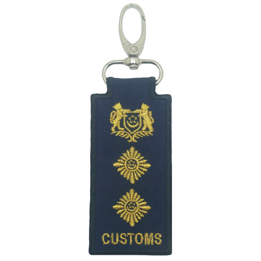 MINI CUSTOMS RANK KEYCHAIN - DEPUTY CHIEF SUPERINTENDENT (DCSC)