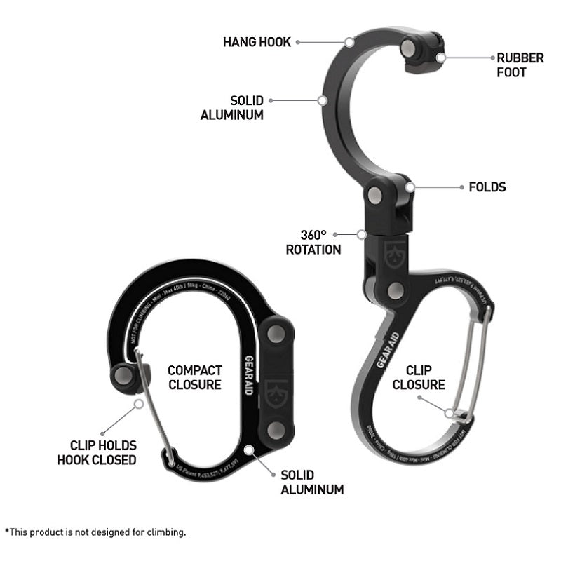 GEAR AID HEROCLIP MINI - HOT ROD RED