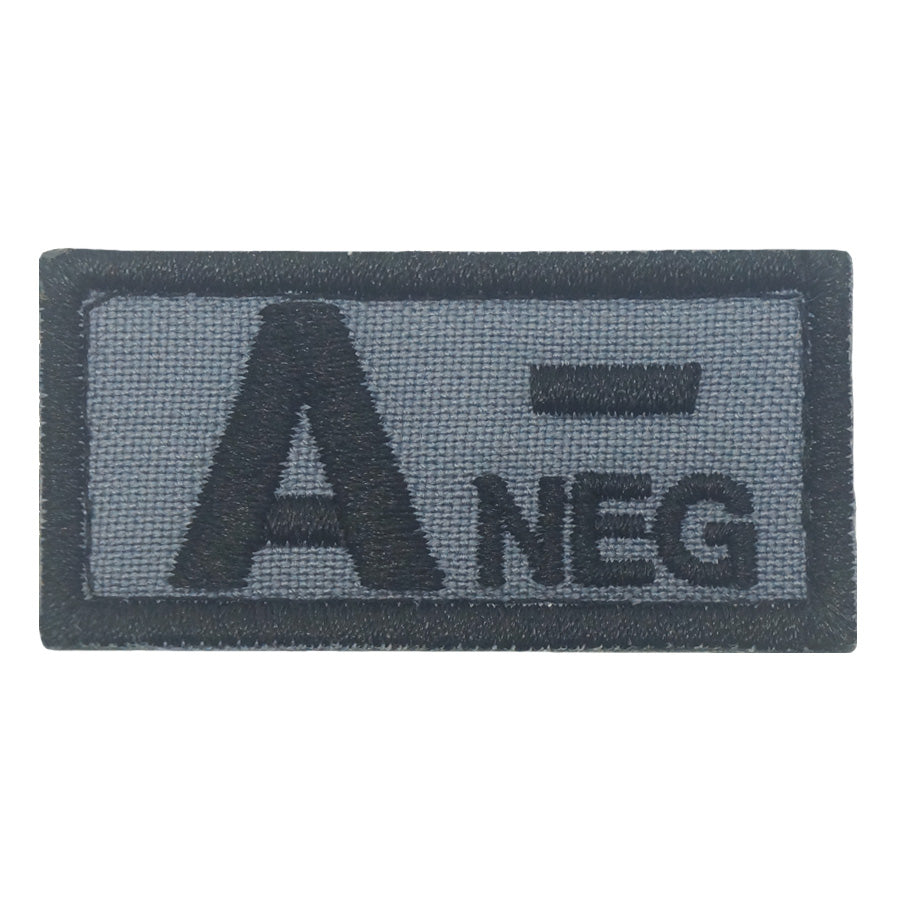 HGS BLOOD GROUP PATCH - A NEGATIVE (GRAY)