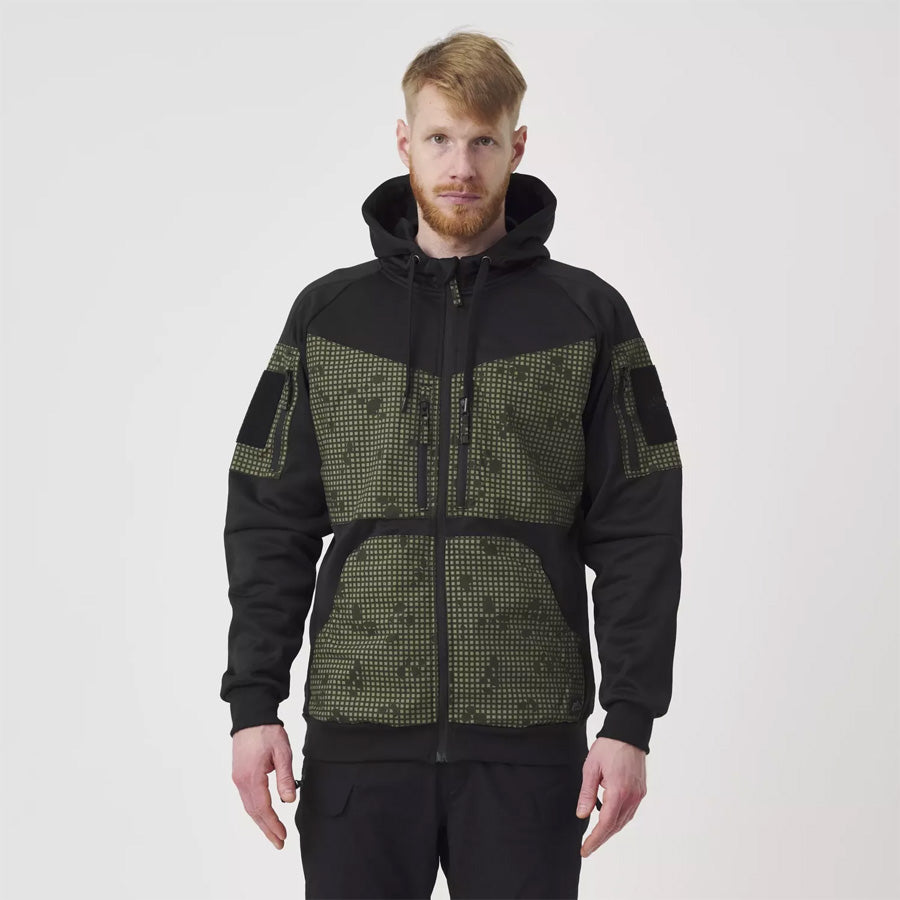 HELIKON-TEX ROGUE HOODIE (FULL ZIP) - BLACK / DESERT NIGHT CAMO