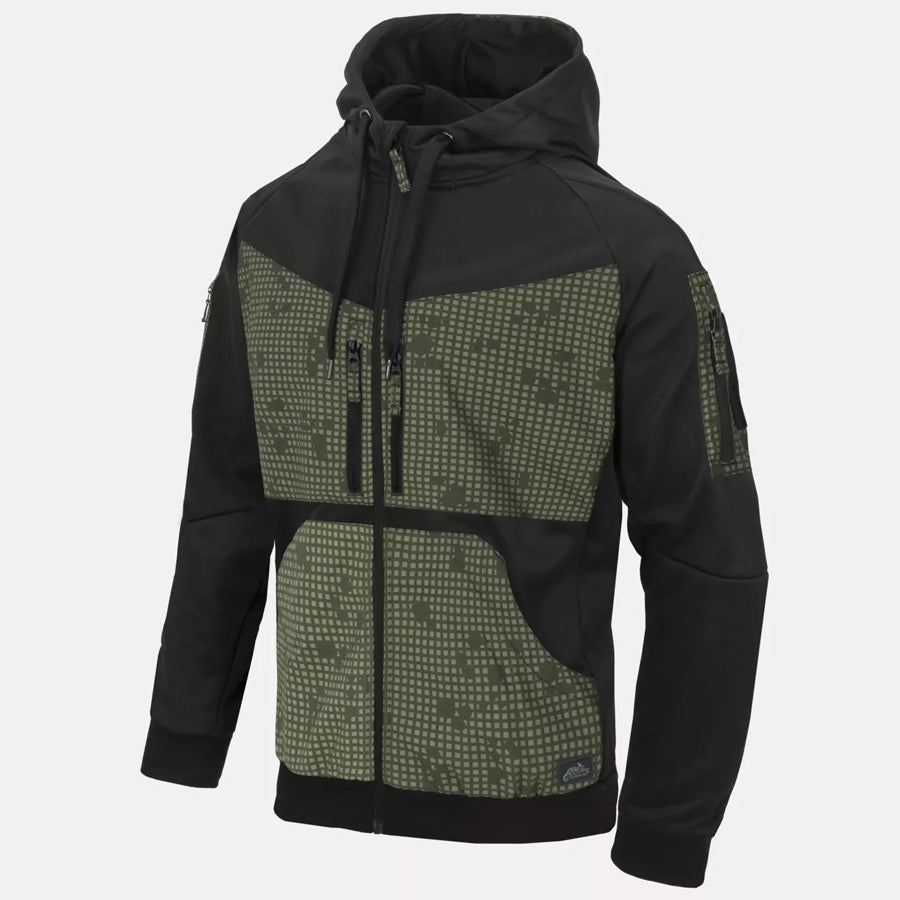 HELIKON-TEX ROGUE HOODIE (FULL ZIP) - BLACK / DESERT NIGHT CAMO
