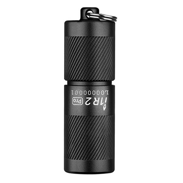 OLIGHT I1R 2 PRO EOS KEYCHAIN TWIST USB-C RECHARGEABLE FLASHLIGHT - CHIP SCALE LED - 180 LUMENS - USES BUILT-INT BATTERY PACK - BLACK