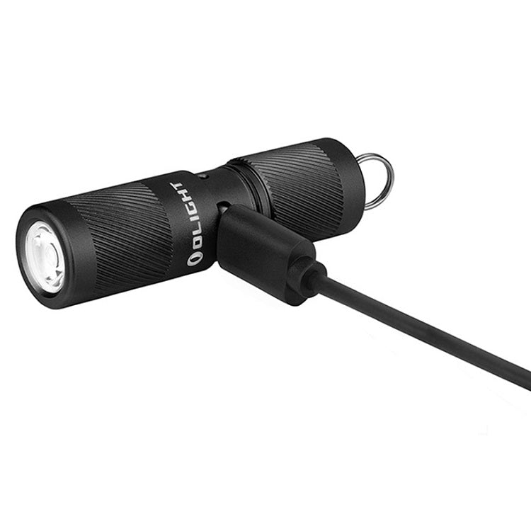 OLIGHT I1R 2 PRO EOS KEYCHAIN TWIST USB-C RECHARGEABLE FLASHLIGHT - CHIP SCALE LED - 180 LUMENS - USES BUILT-INT BATTERY PACK - BLACK