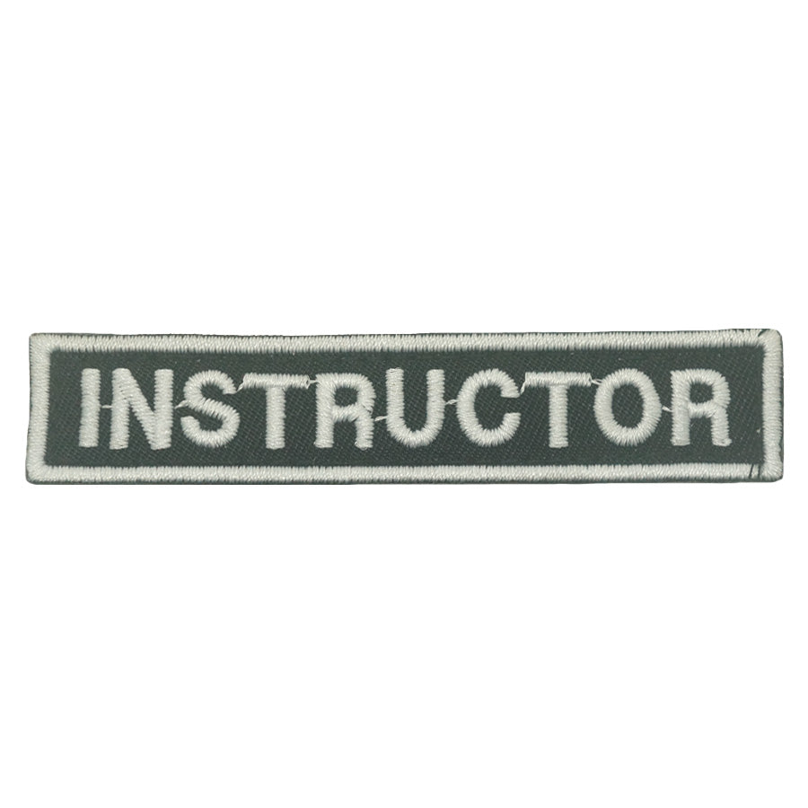 INSTRUCTOR TAG 8CM - BLACK WHITE