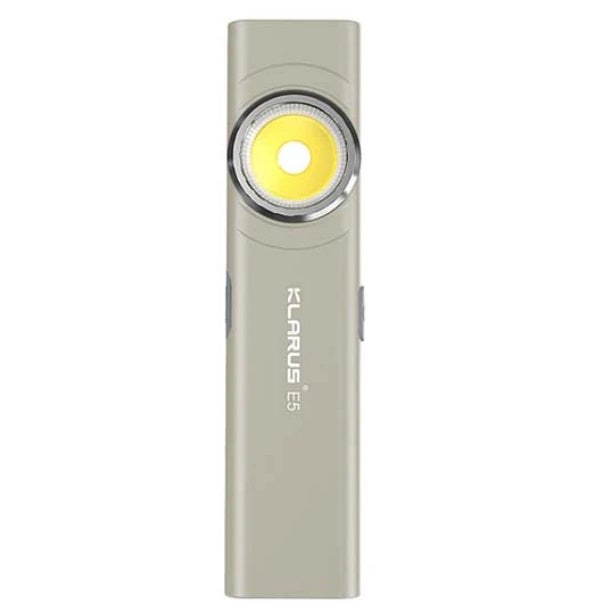KLARUS E5 MAGNETIC BASE AND DUAL LIGHT SOURCE EDC FLASHLIGHT - 600 LUMENS (NEW COLORS)