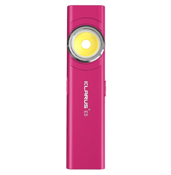 KLARUS E5 MAGNETIC BASE AND DUAL LIGHT SOURCE EDC FLASHLIGHT - 600 LUMENS (NEW COLORS)