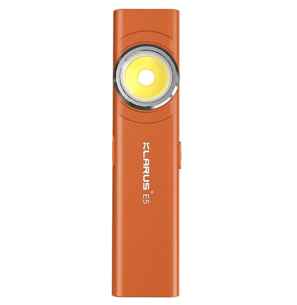 KLARUS E5 MAGNETIC BASE AND DUAL LIGHT SOURCE EDC FLASHLIGHT - 600 LUMENS (NEW COLORS)