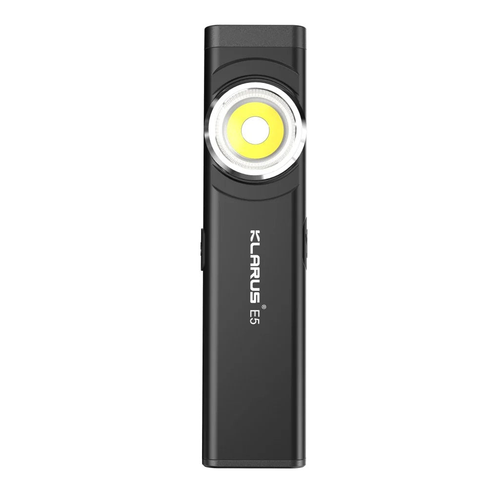 KLARUS E5 MAGNETIC BASE AND DUAL LIGHT SOURCE EDC FLASHLIGHT - 470 LUMENS