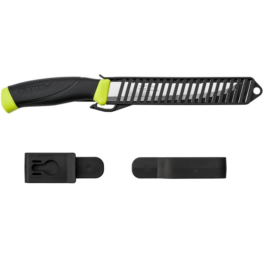 MORAKNIV® FISHING COMFORT SCALER 150 - STAINLESS STEEL - BLACK/LIME (ID 13870)