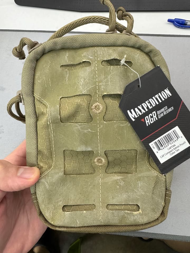 MAXPEDITION COMPACT ADMIN POUCH (CAP) - TAN (OLD STOCK CLEARANCE)
