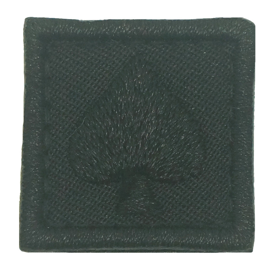 1" MINI SPADE PATCH - ALL BLACK