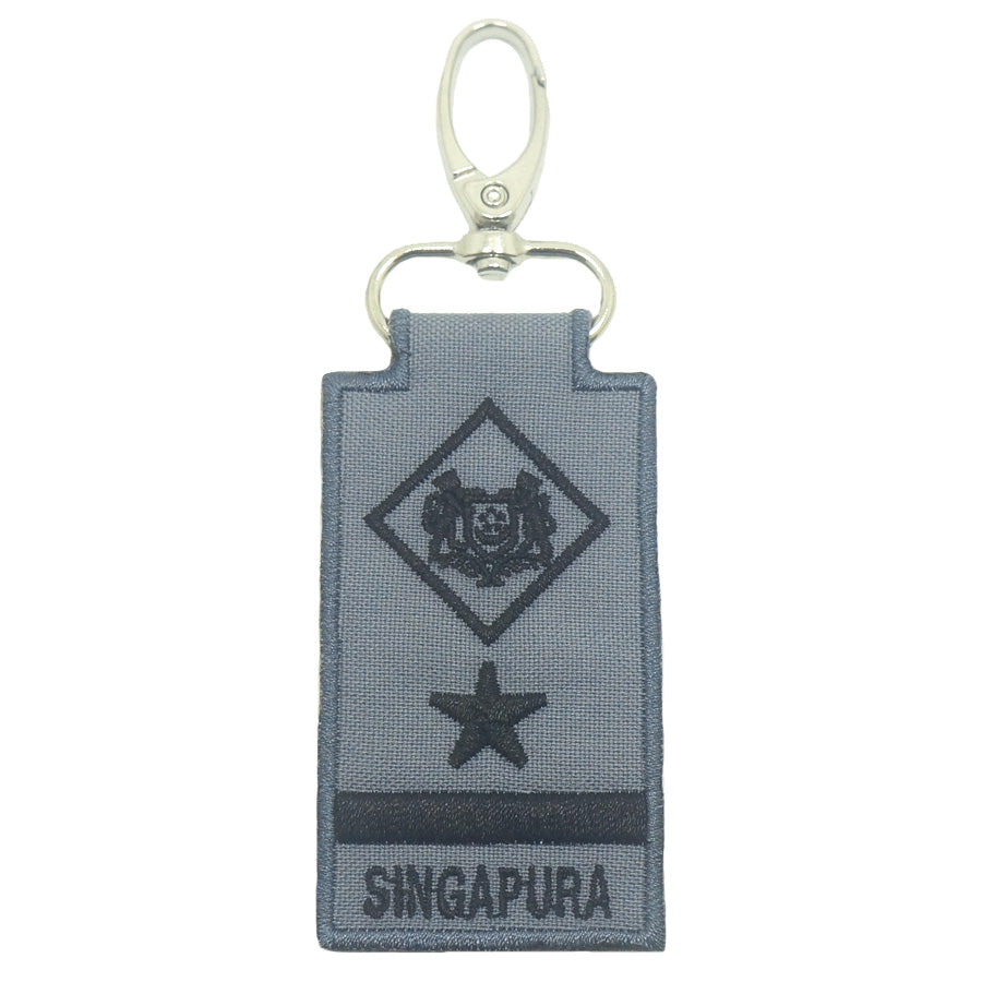 RSN / RSAF MINI RANK KEYCHAIN - ME8 (NEW) (GRAY)