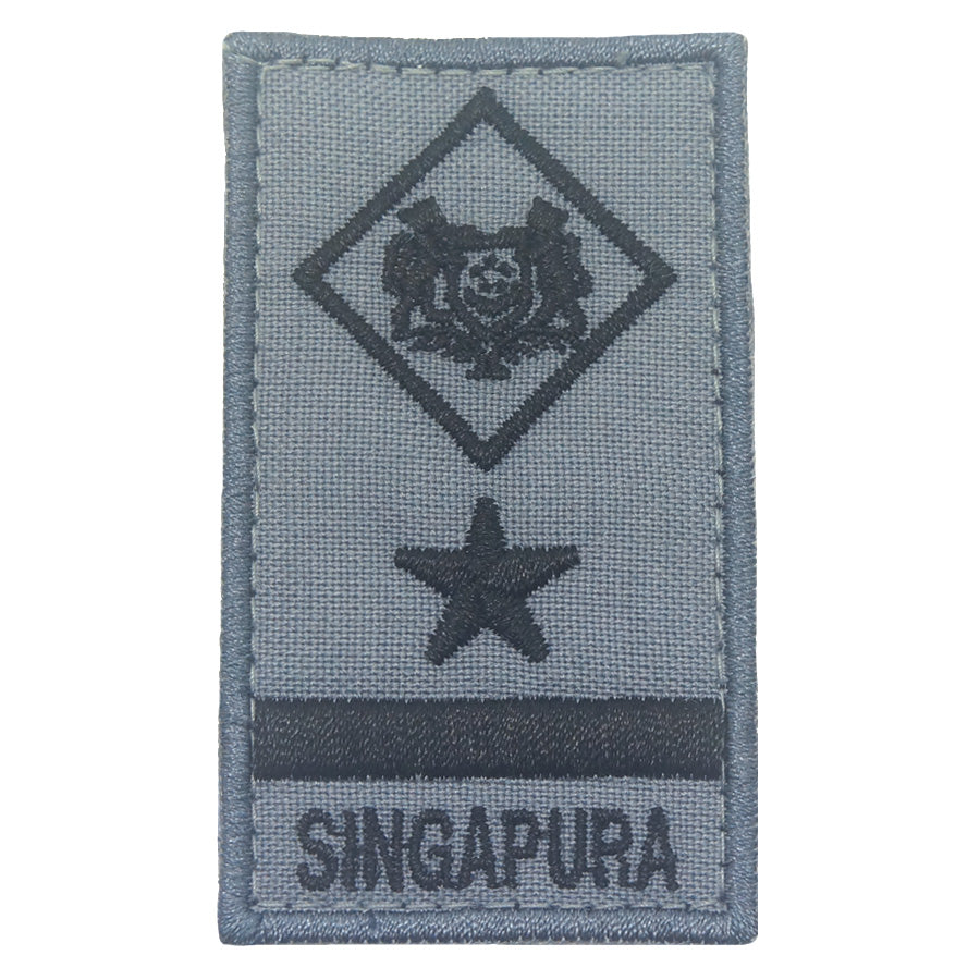 MINI RSAF/RSN RANK PATCH - ME8 (NEW) GRAY