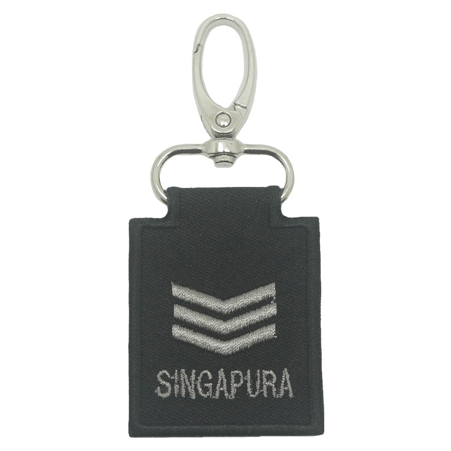 MINI SAF RANK KEYCHAIN - 3SG (BLACK FOLIAGE)