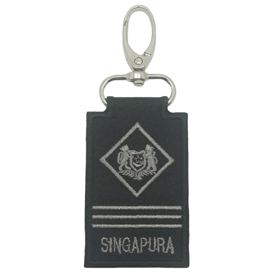 MINI SAF RANK KEYCHAIN - ME3 (BLACK FOLIAGE)