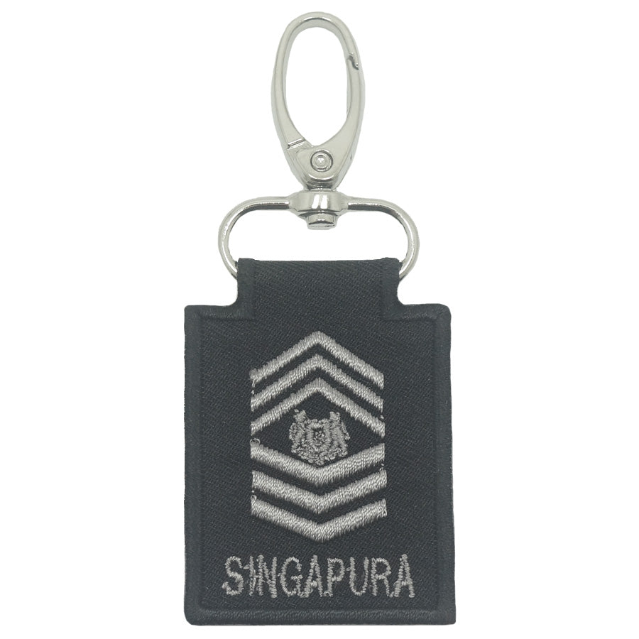 MINI SAF RANK KEYCHAIN - MSG (BLACK FOLIAGE)