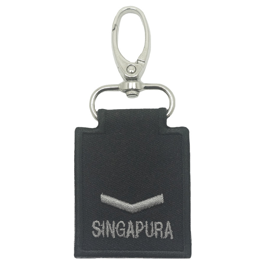 MINI SAF RANK KEYCHAIN - PTE (BLACK FOLIAGE)
