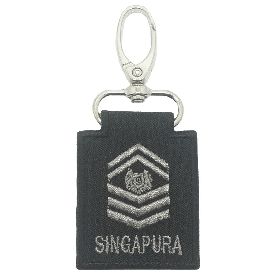 MINI SAF RANK KEYCHAIN - SSG (BLACK FOLIAGE)