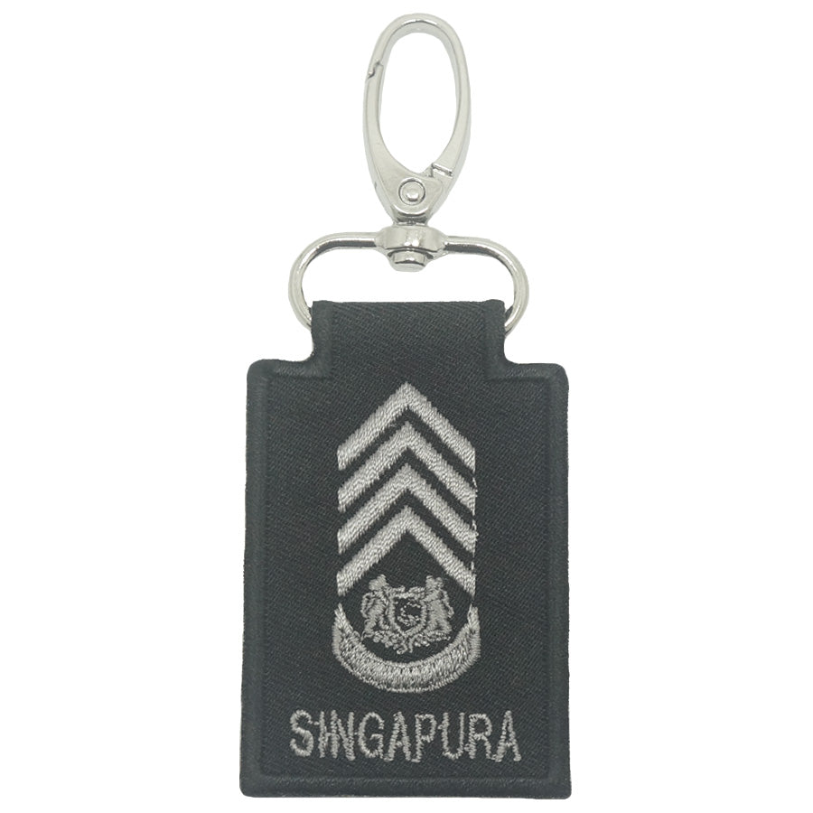 MINI SAF RANK KEYCHAIN - SWO (BLACK FOLIAGE)