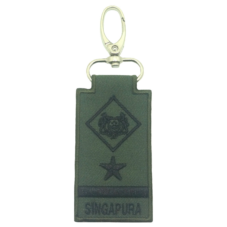 MINI SAF RANK KEYCHAIN - ME8 (OD GREEN) (NEW)
