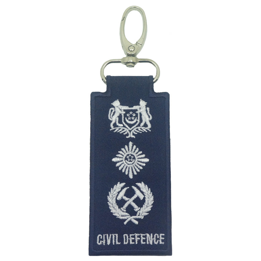 MINI SCDF RANK KEYCHAIN - COMMISSIONER (COMR)