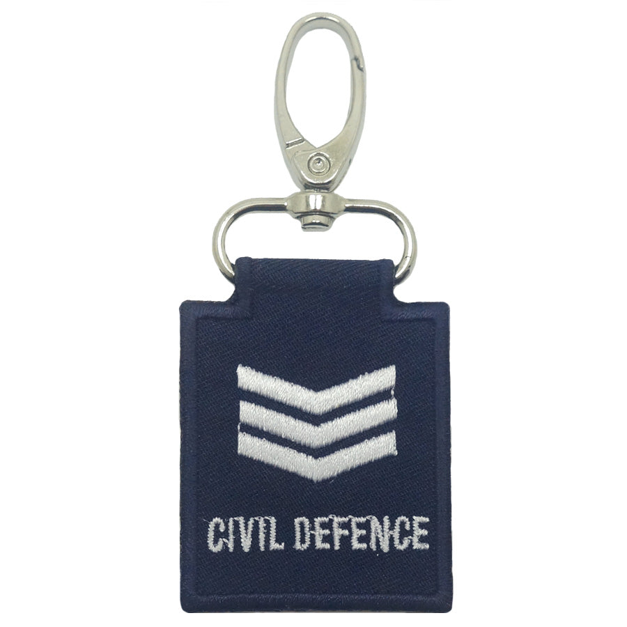 MINI SCDF RANK KEYCHAIN - SERGEANT 3 (SGT(3))
