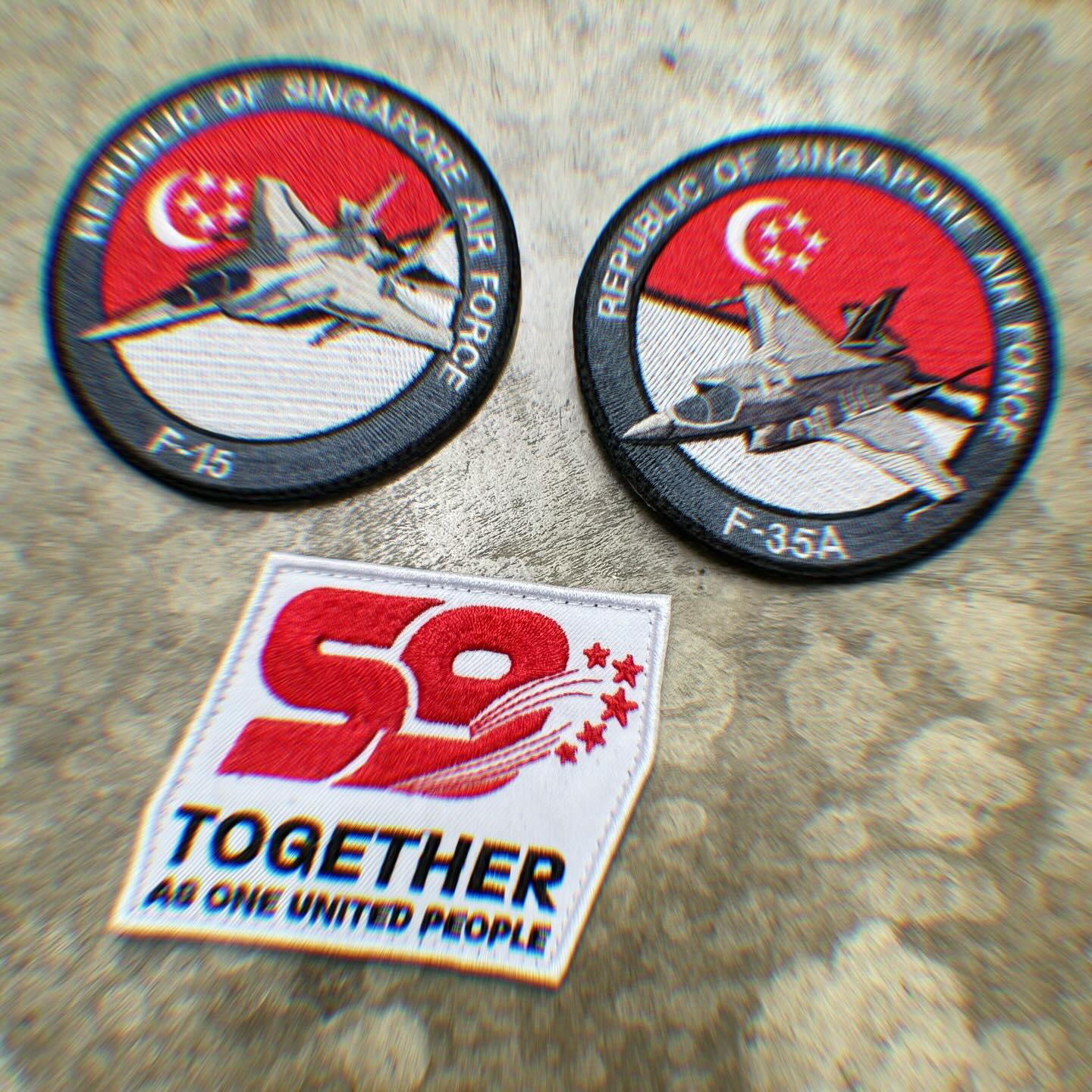 REPUBLIC OF SINGAPORE AIR FORCE F-35A PATCH - FULL COLOR
