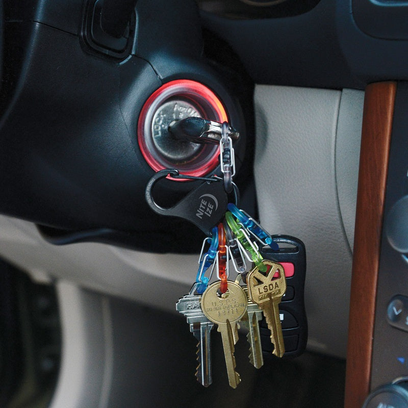 NITEIZE KEYRACK LOCKER S-BINER - PLASTIC MINI MICROLOCK