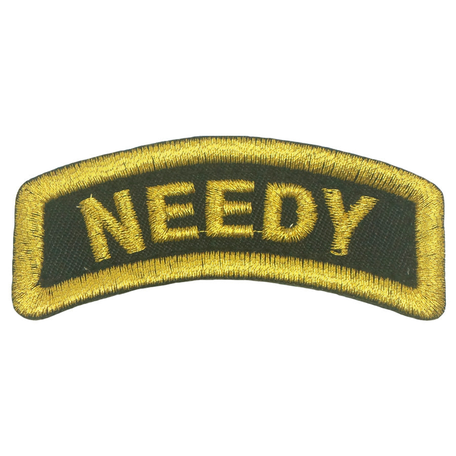 NEEDY TAB - BLACK METALLIC GOLD