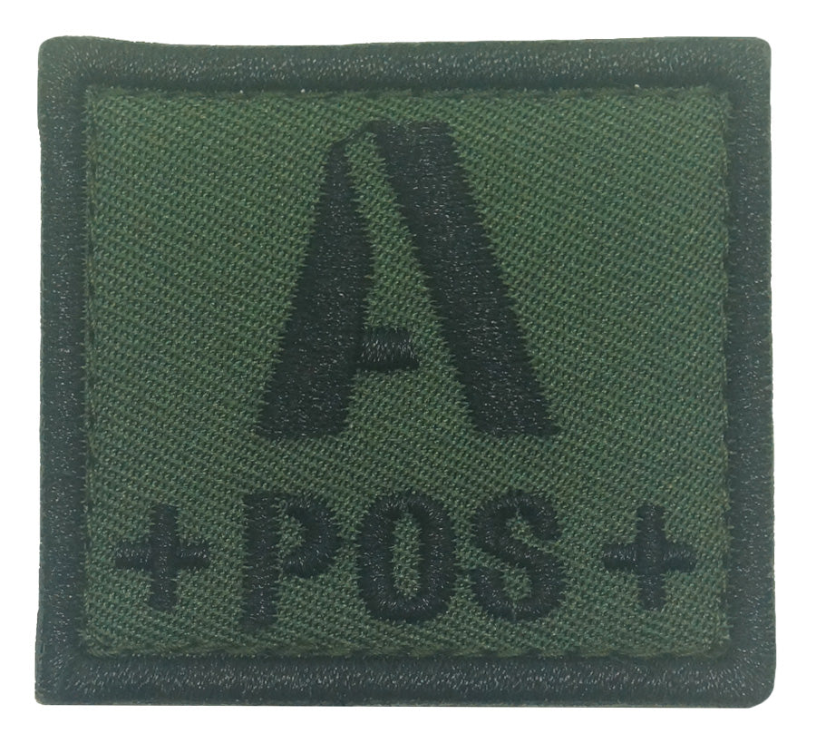BLOOD TYPE PATCH 2023 - A POS - OD GREEN