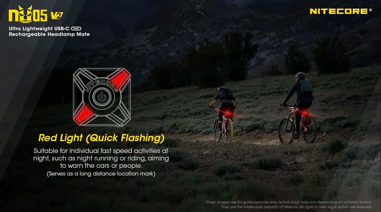 NITECORE NU05 V2 KIT - 40 LUMENS (BUILT-IN 120mAh 3.7V RECHARGEABLE BATTERY)